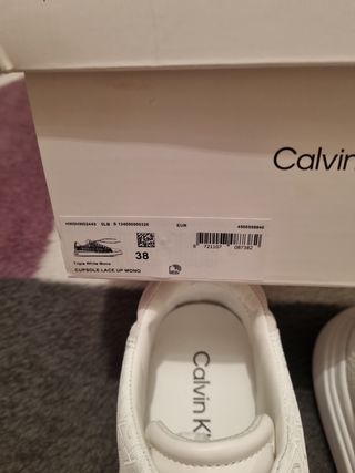 Zapatillas Calvin Klein Blancas - Talla 38