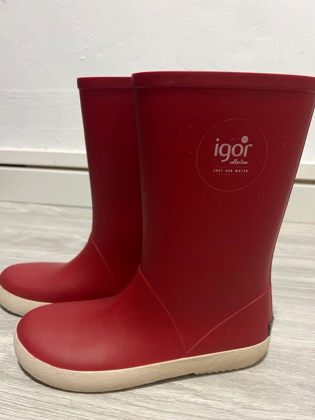 Botas lluvia rojas IGOR