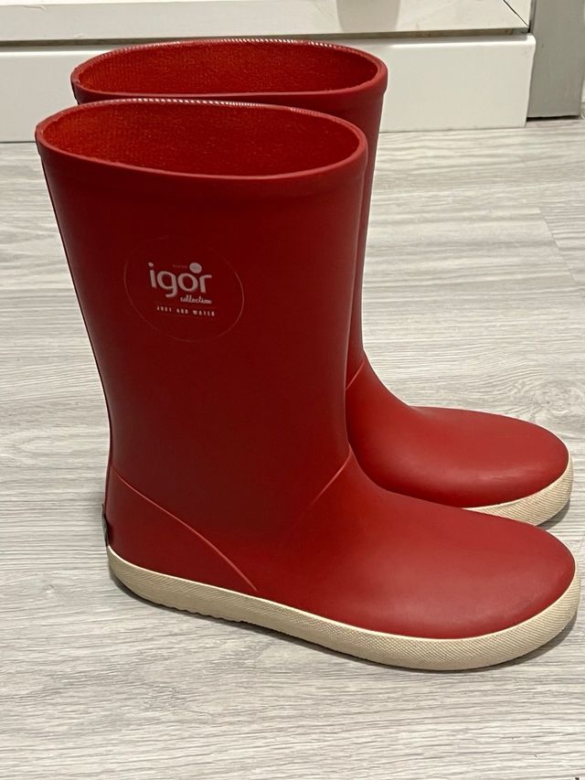 Botas lluvia rojas IGOR