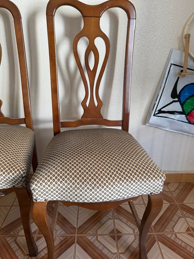 6 Sillas Comedor Madera Estilo Antiguo