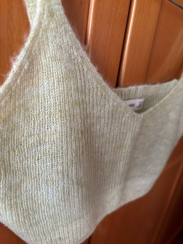 Top Mango verde - Talla S