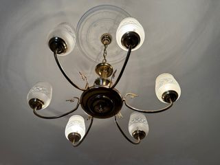 2 Lámparas antiguas de madera