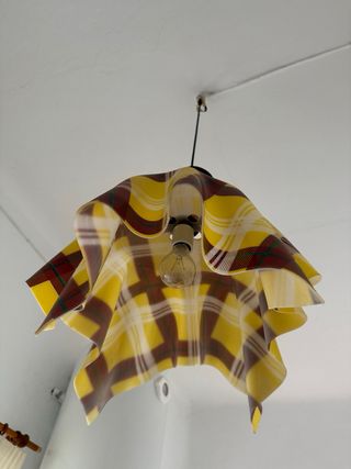 2 Lámparas antiguas de madera