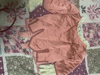Traje festera niña beige/rosa con 2 corpiños