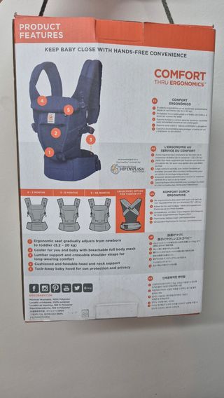 Ergobaby Adapt: Portabebés 3 posiciones