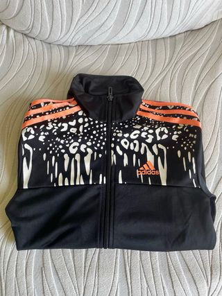 Conjunto Deportivo Adidas - Talla XS Negro/Rosa 