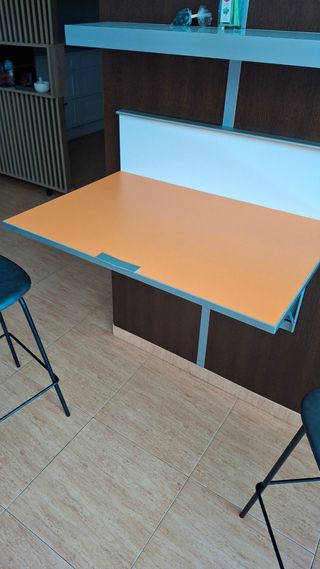 Mesa plegable cocina - naranja