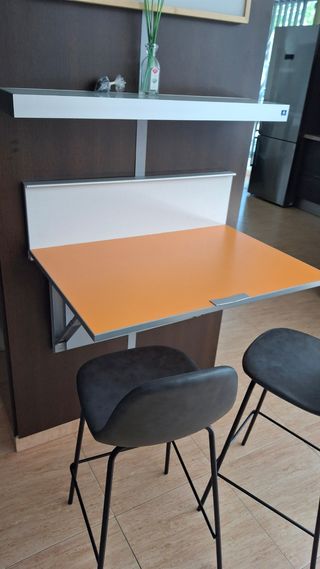 Mesa plegable cocina - naranja
