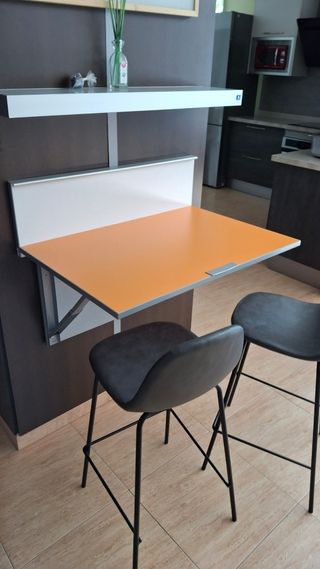 Mesa plegable cocina - naranja