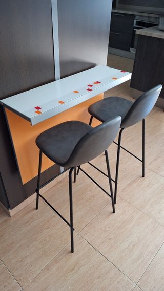 Mesa plegable cocina - naranja