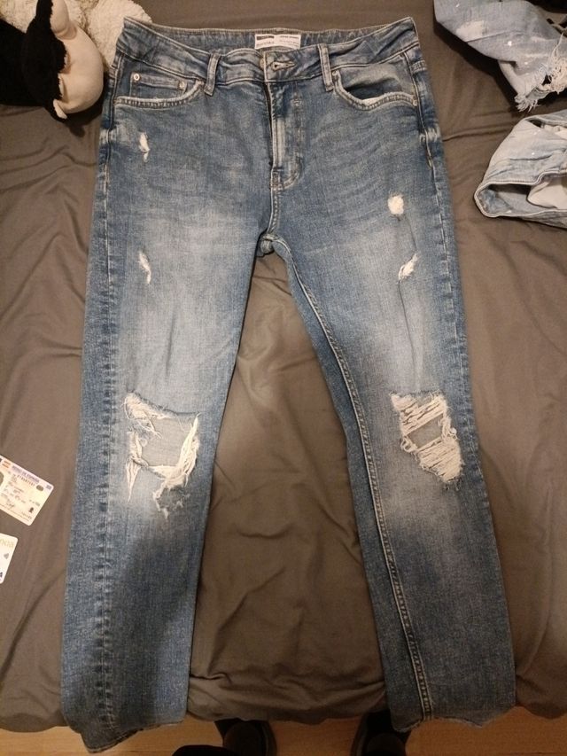 Vaqueros rotos hombre - Azul