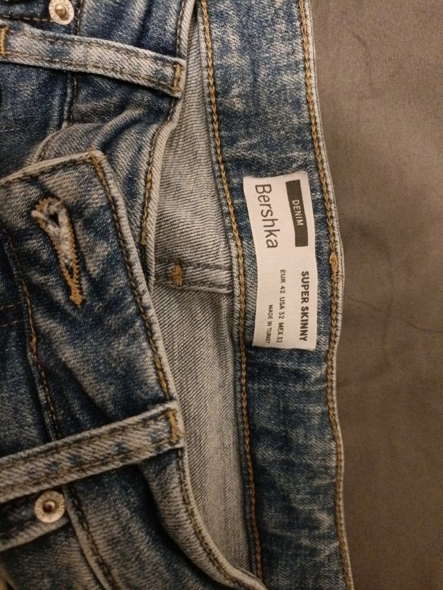 Vaqueros rotos hombre - Azul