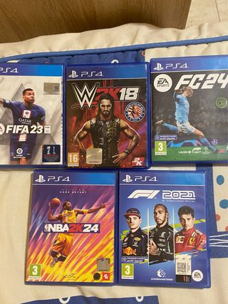 5 Juegos PS4 - FIFA, NBA, WWE, F1