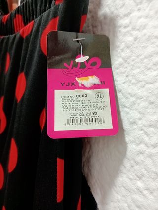 Falda flamenca lunares roja XL