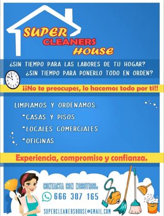 Limpieza profesional de Casas, oficina y pisos