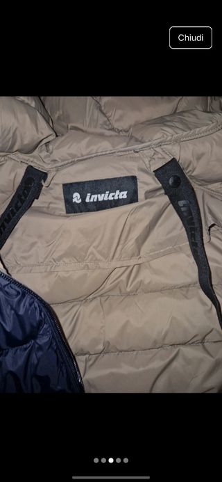 Giubbotto Invicta beige e blu