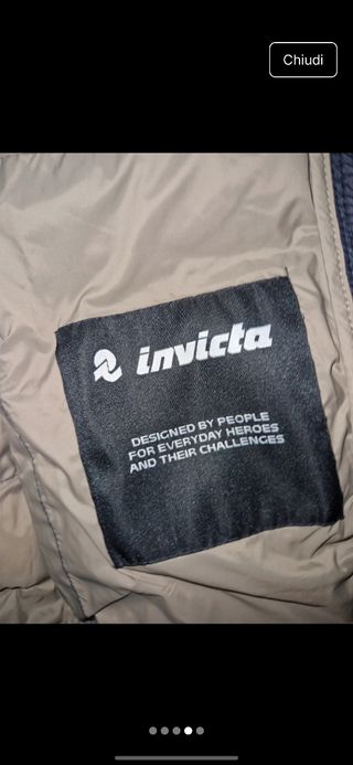 Giubbotto Invicta beige e blu