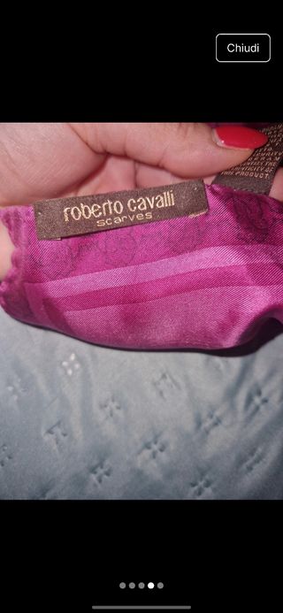 Foulard Roberto Cavalli rosa