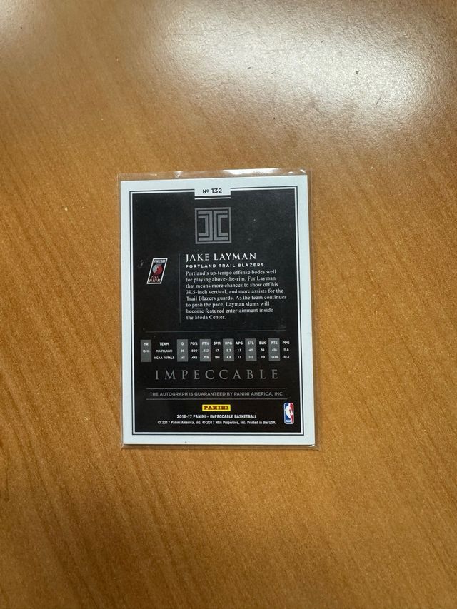 Carta Autografata Jake Layman #132