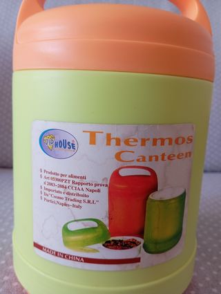 Thermos Canteen - Portavivande Verde Arancione