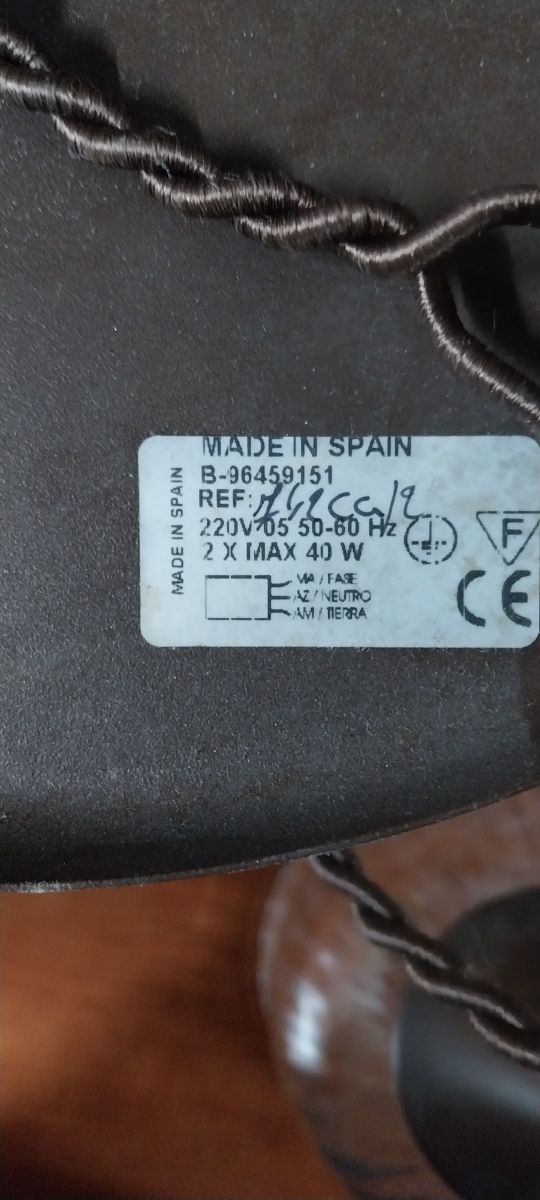 Lámpara de 2 luces - marrón