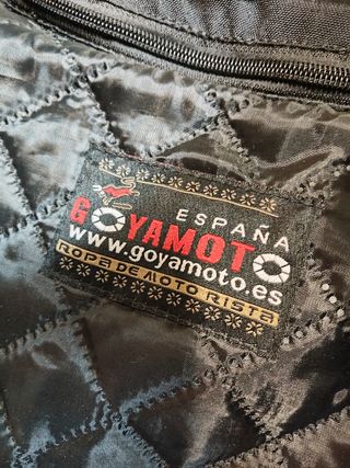 Chaqueta moto cuero negra