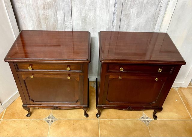 Mesillas noche madera - 2 uds