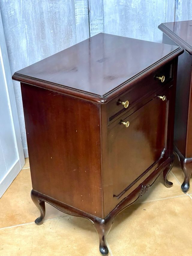 Mesillas noche madera - 2 uds