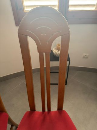 Mesa comedor + 6 sillas madera