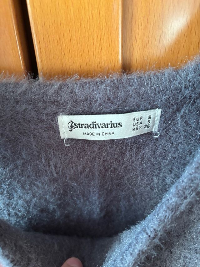 Top Stradivarius gris - Talla S