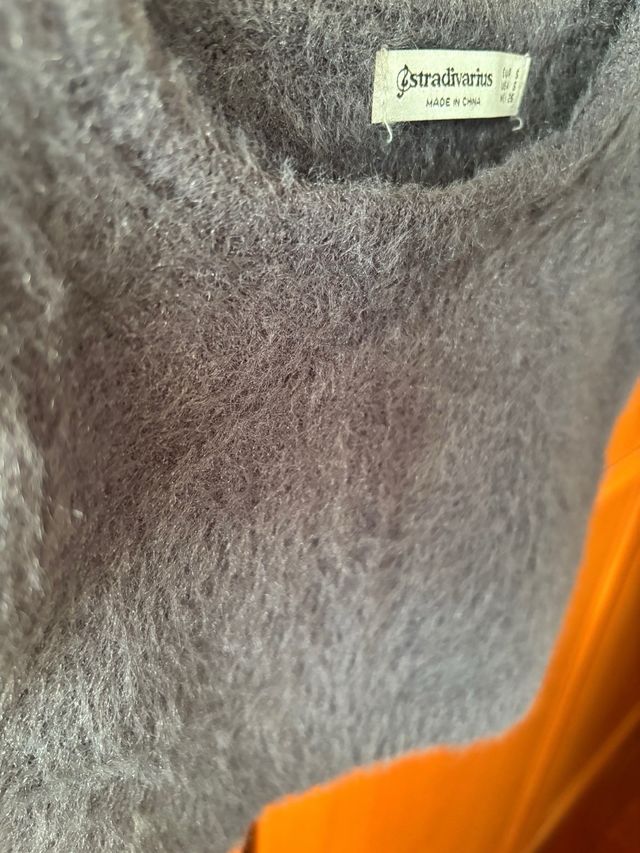 Top Stradivarius gris - Talla S