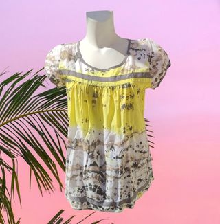 Blusa estampada "promod" 
