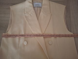Chaleco blazer beige Stradivarius