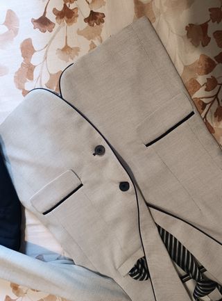 Traje niño comunión gris claro/azul marino