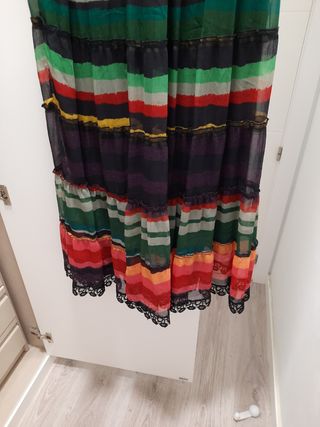 Vestido Desigual largo multicolor talla 38