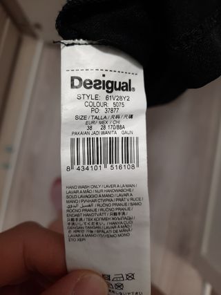 Vestido Desigual largo multicolor talla 38