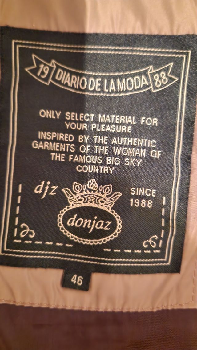 Abrigo acolchado marrón claro mujer