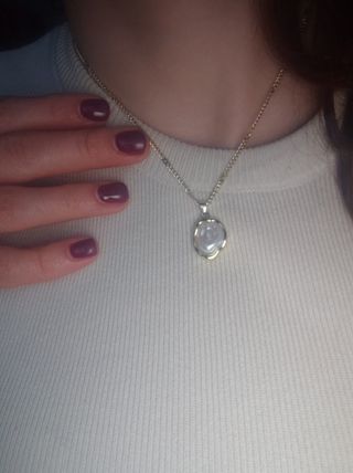 Collana Perla Elegante Oro Bianco