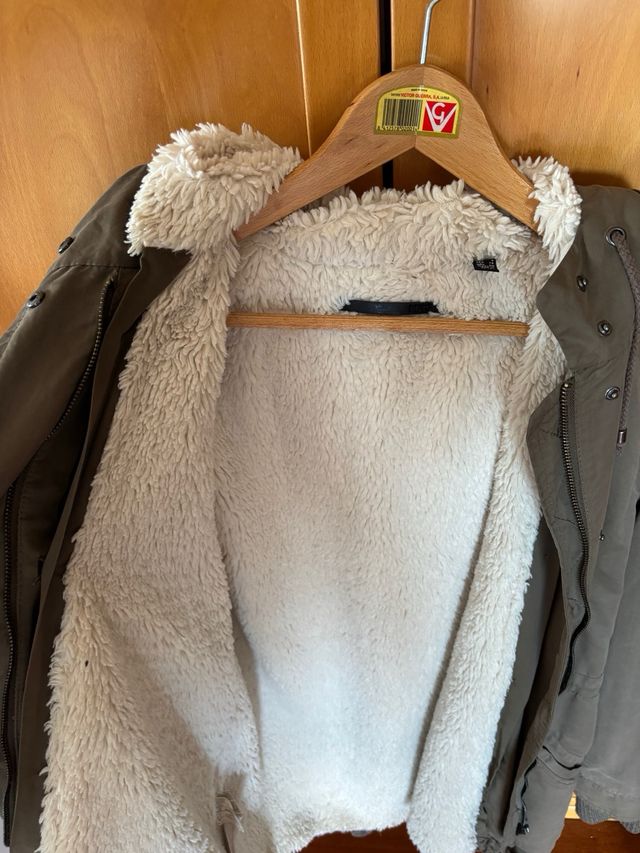 Abrigo militar borrego verde oliva