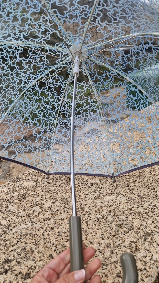 Paraguas Tous transparente azul