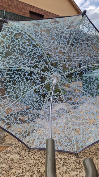 Paraguas Tous transparente azul