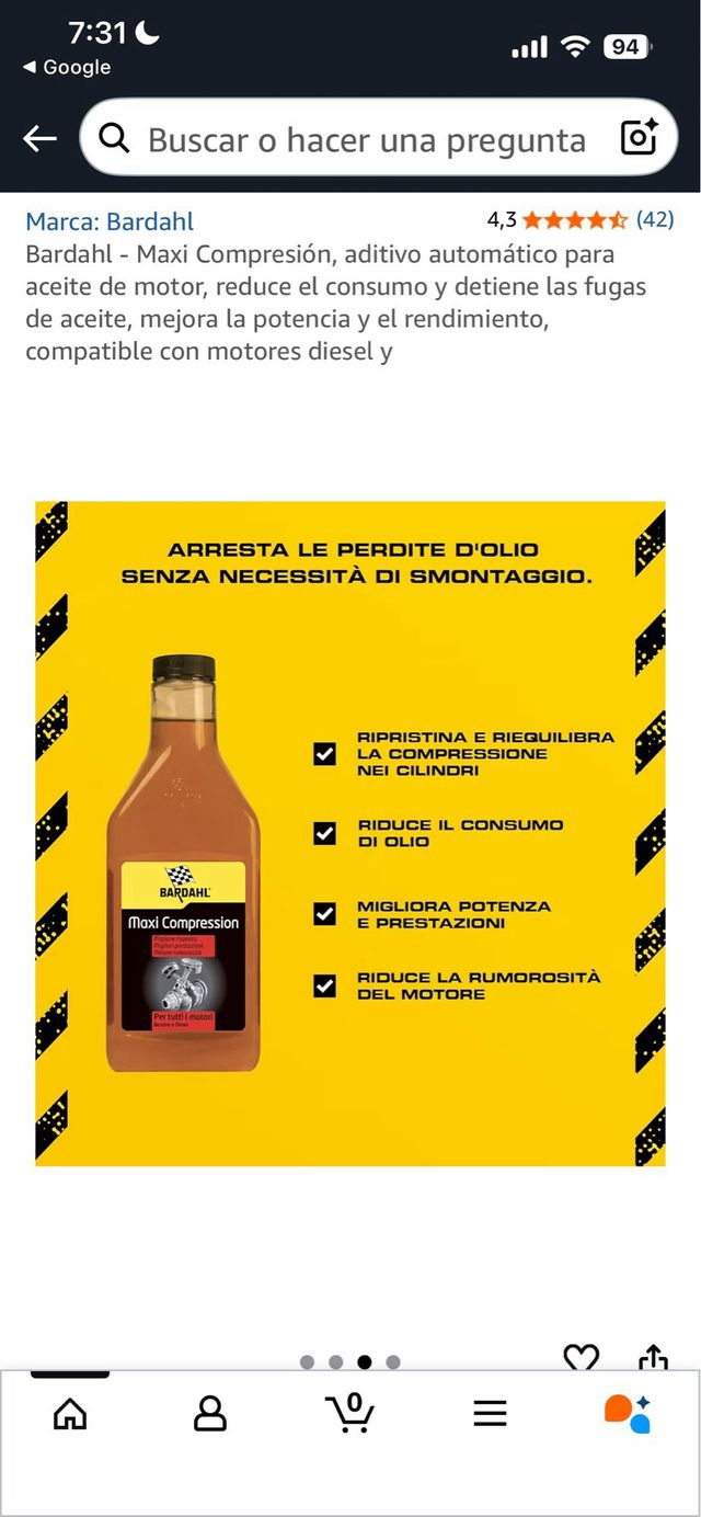 Bardahl Maxi Compresión - 473ml