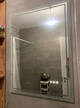 Muebles baño antracita&madera