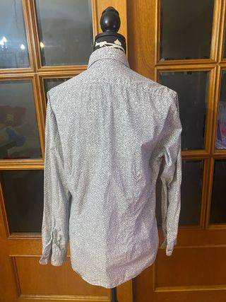 3 Camisas Hombre Talla M - Azul y Blanca