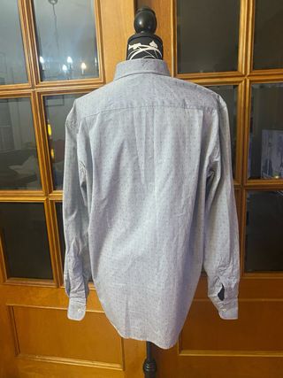 3 Camisas Hombre Talla M - Azul y Blanca