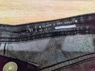 Bermuda vaquera negra - Talla 42