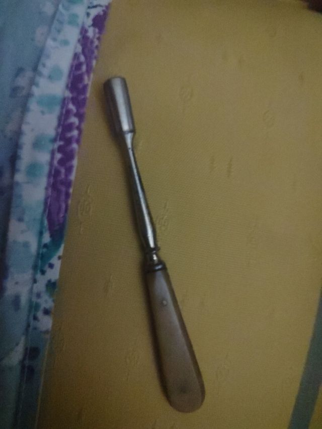 Antiguo aplicador de ungüentos nacar