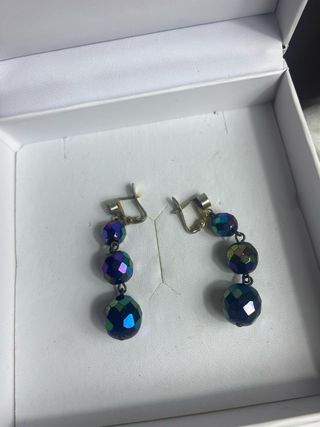 Pendientes largos multicolor