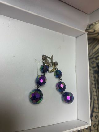 Pendientes largos multicolor