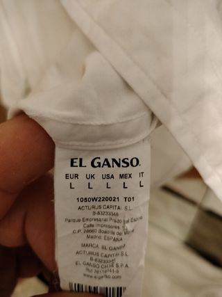 Camisa El Ganso blanca - Talla L